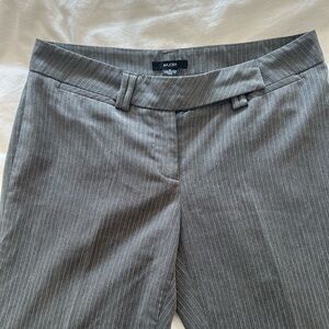 Grey Pinstripe Dress Pants